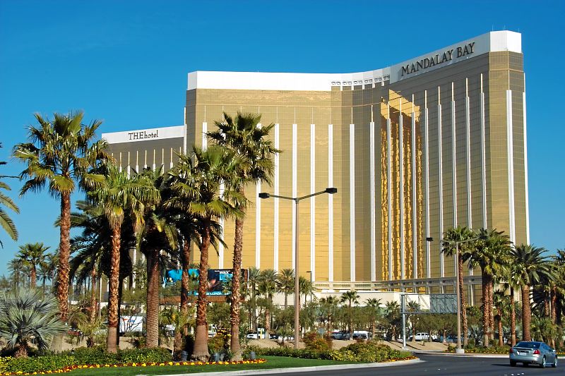 Mandalay Bay Hotel - vom Las Vegas Schild aus sichtbar