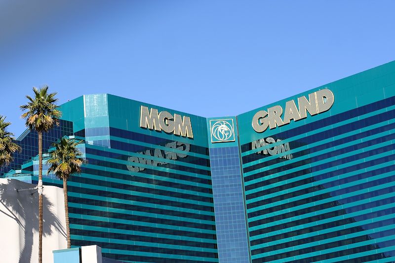 MGM Grand von vom Las Vegas Strip aus
