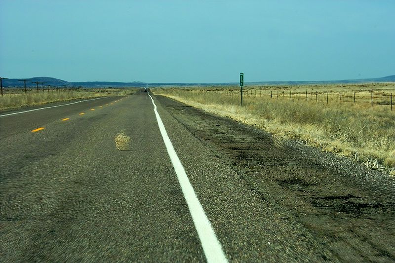 die Realität der historischen Route 66 nach Westen